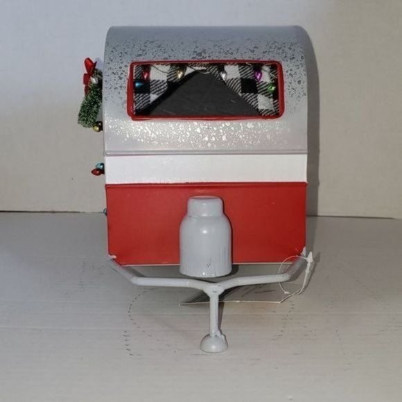 Camper Country Trailer Decor Christmas Camping Holiday Decoration TEAR DROP - Picture 2 of 8